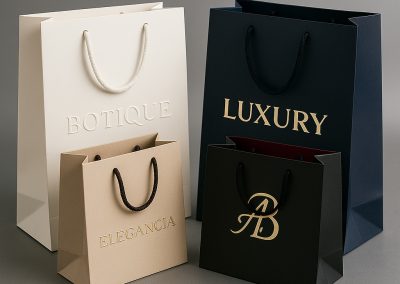 Bolsas boutique de lujo personalizadas