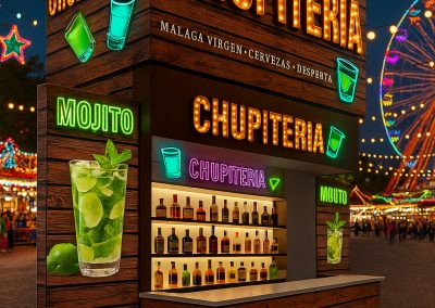 Puestos de feria: diseño y rotulación